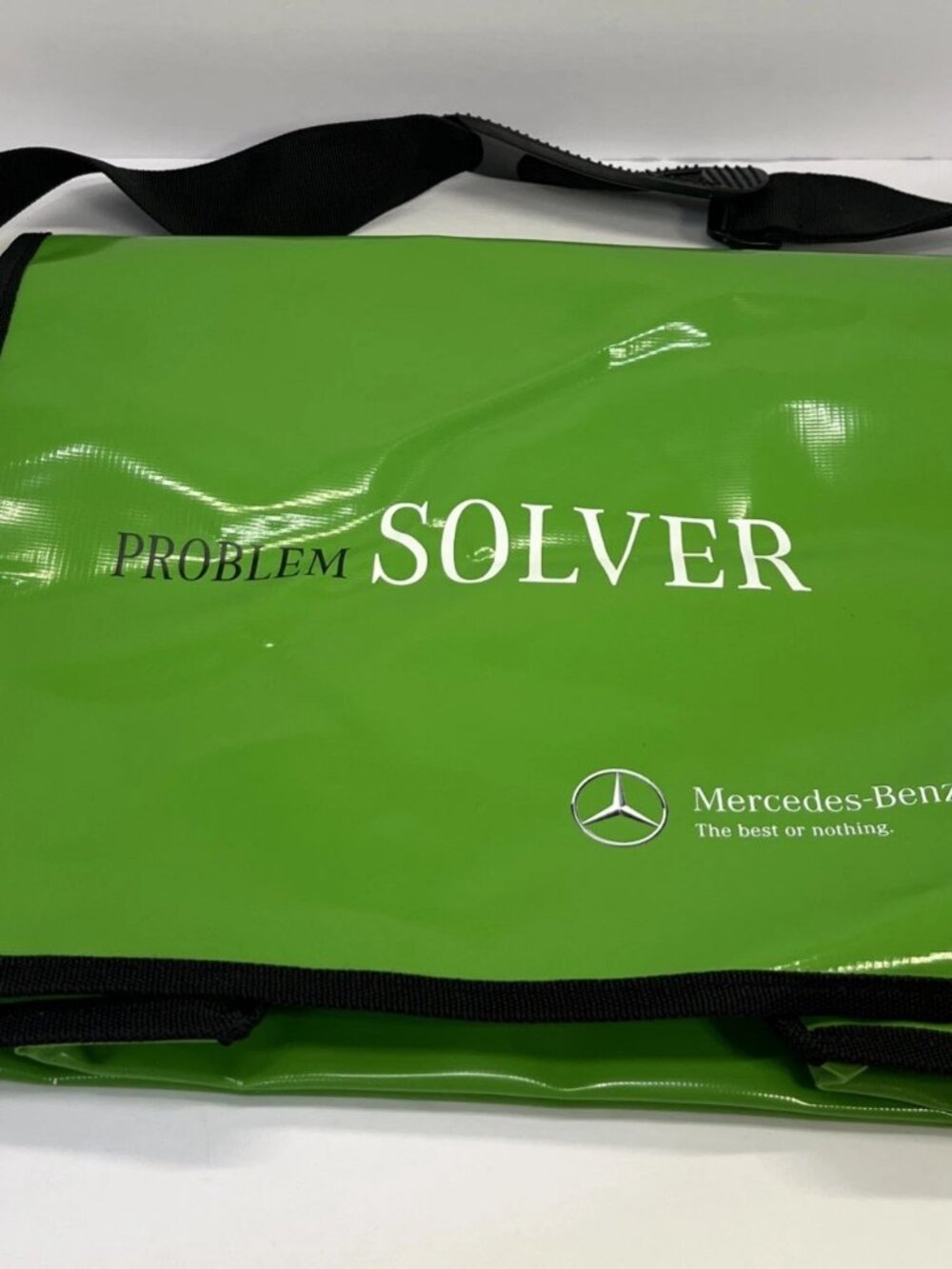 Mercedes-Benz Problem Solver Green Tarp Waterproof Messenger Bag Crossbody Sling